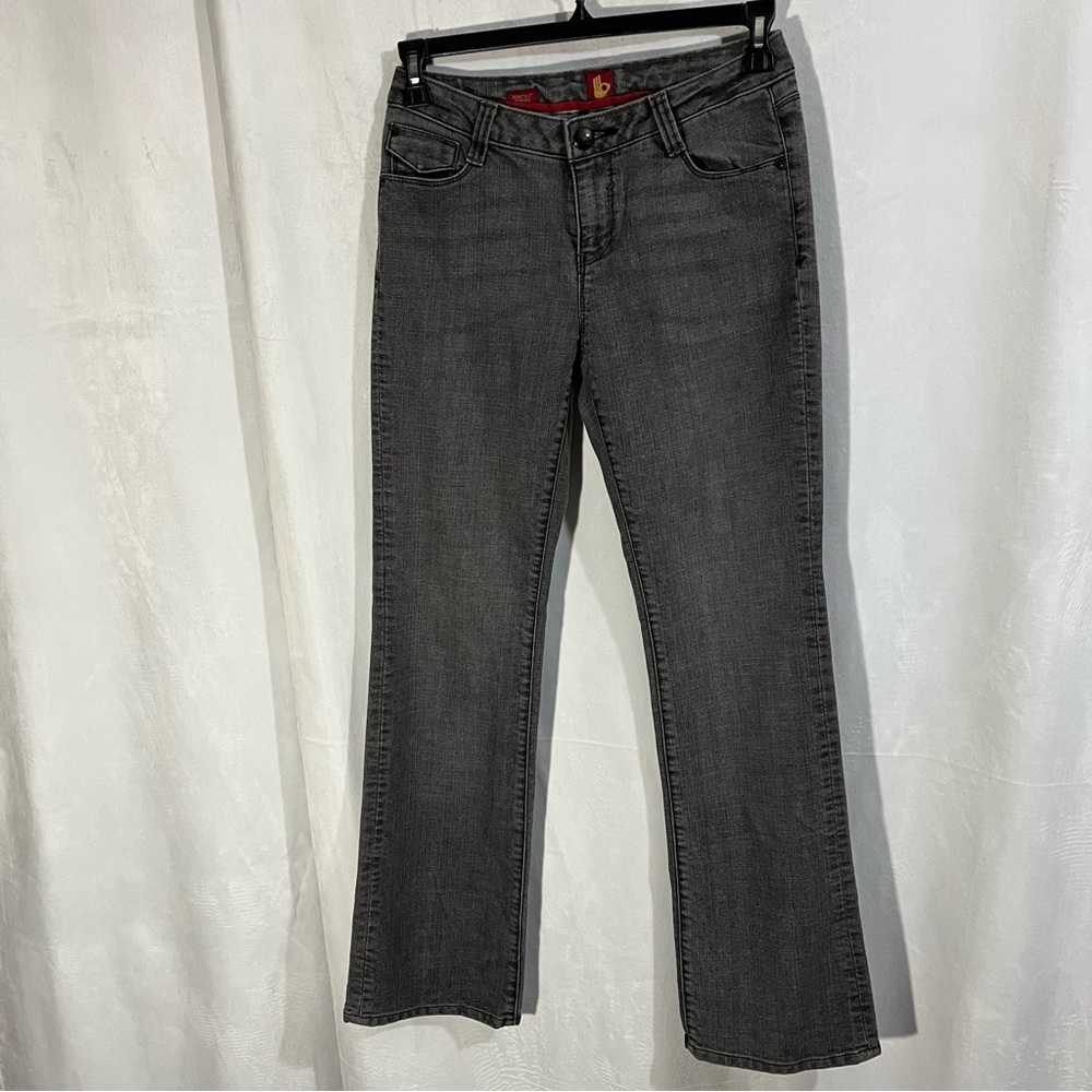 Sassoon‎ 80s Vintage Bootcut Boogie Jeans In Charcoal Acid Wash Women’s Size 4